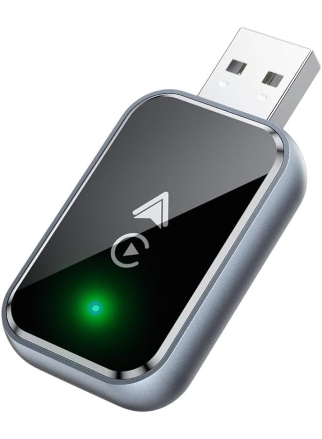 محول لاسلكي 2 في 1 لـ CarPlay و Android Auto - يحول الاتصال السلكي إلى لاسلكي، توصيل وتشغيل سريع، اتصال بدون تأخير، كابل تمديد USB-C/Type-C صغير الحجم، متوافق مع iPhone و Android - Image 1